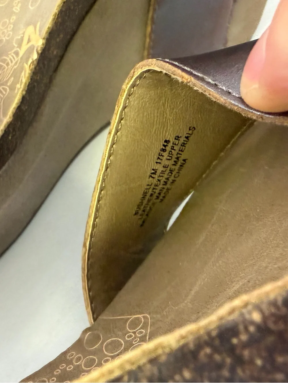 OTBT Women's Bushnell Wedge Sz 7M in Pewter/Bronze Leather